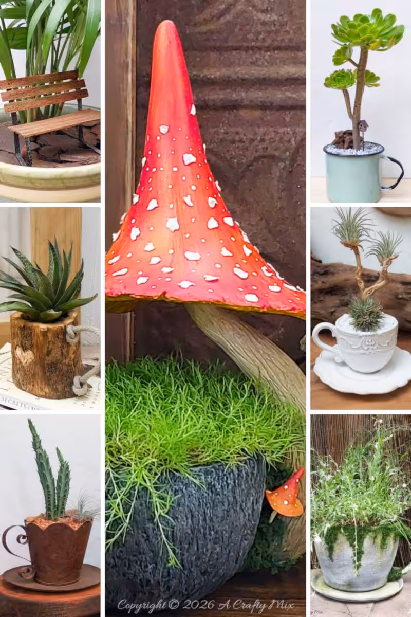 Turn old mugs and teacups into tiny gardens with real plants, benches, birdhouses and more. This step‑by‑step guide is packed with soil tips, plant lists, and whimsical styling ideas you can try in an afternoon.