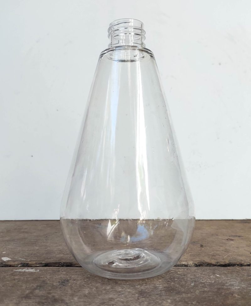 Remove any labels and rinse the bottle out