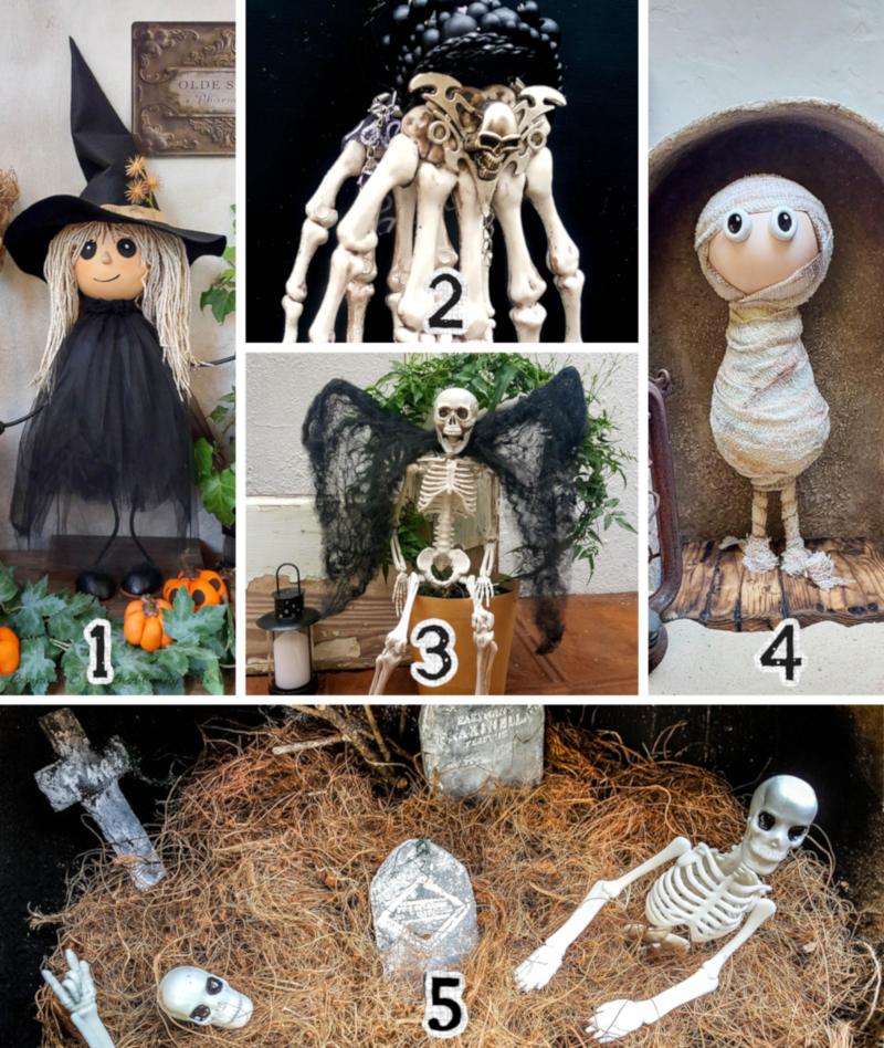 A collection of cute Halloween project Tutorials on A Crafty Mix