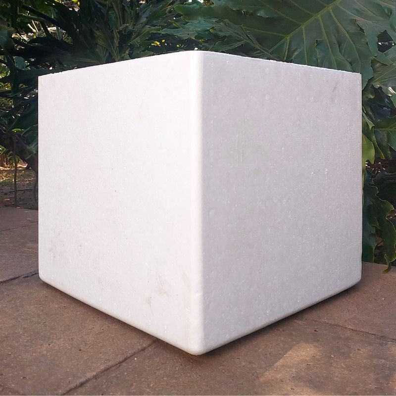 A side view of a medium sized EPS foam cooler